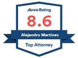 Avvo Rating | 8.6 | Alejandro Martinez | Top Attorney