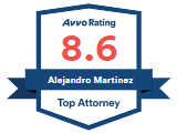 Avvo Rating | 8.6 | Alejandro Martinez | Top Attorney